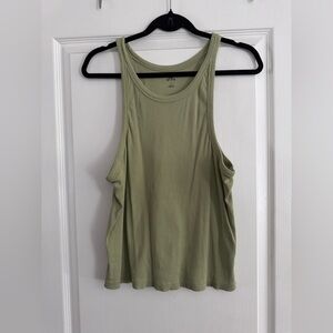 Urban Outfitters Green Ribbed Tank size Large